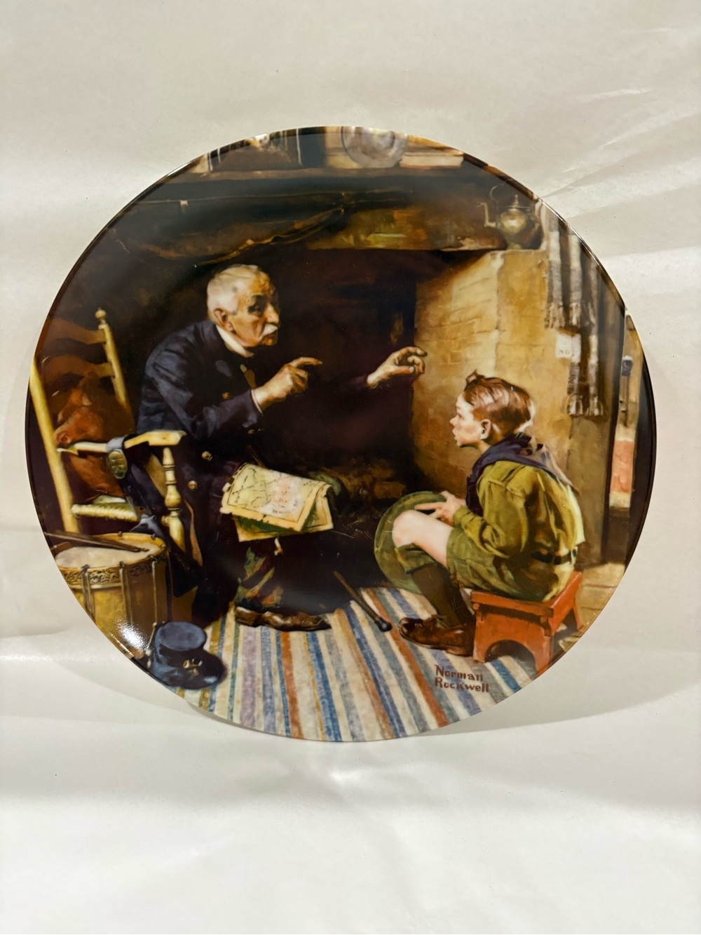 Norman Rockwell Collector Plate - ‘The Veteran’